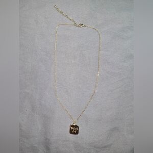 Elegant Gold Color Necklace with Pendant